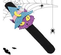 Slap Bracelet, Festival Wristband, 8.27x2.95x0.39 Inches, Decorative Halloween Bracelets Kids and Adults, Goodie Bag Stuffers for School Events Costume Parties Haunted Houses Family Celebration