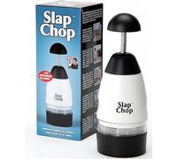 Slap Chop - Tritatutto originale con lame giapponesi in acciaio inox e apertura a farfalla per una facile pulizia - gadget tritatutto - mini tritatutto per insalate - accessorio da cucina