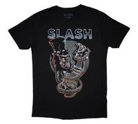 Slash Skull Guitar Snake Black M Maglietta
