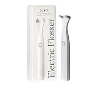 Slate Filo interdentale elettrico, 3 in 1 inventato dal dentista, filo interdentale a batteria, con testine riutilizzabili, spazzole per gengive e raschietto per lingua, 12.000 vibrazioni soniche