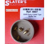 Slaters 4907 4mm GWR Presto Collett Tipo Tampone Set (X 4) Nuovo Confezione