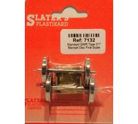 Slaters 7132 1 X Paio Sottile 94cm GWR Mansell Disco Ruote E Cuscinetti 0 Scala