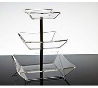 Slato Contenitore porta bustine di zucchero design moderno in cristallo acrilico trasparente Fresia