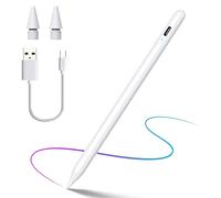 SLAUNT - Penna stilo per iPad Active Stylus Pen Apple Pencil compatibile con iPad (2018-2022) iPad Pro 11/12,9", iPad 6/7/8th, iPad Air /Mini Palm Rejection Tilt Sensitive