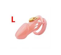 SLAVE SISSY COCK CAGE Gabbia Cintura Castità Pene Plastica Azzurro + Lucchetto