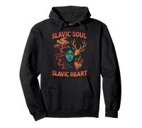 Slavic Soul Cuore Foresta Pagana Spirito Mito Natura Felpa con Cappuccio