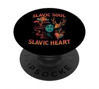 Slavic Soul Cuore Foresta Pagana Spirito Mito Natura PopSockets PopGrip Adesivo