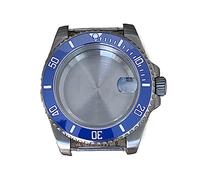 SLAVIK Cassa dell'orologio in titanio aggiornata compatibile con il movimento NH34 NH35 NH36, cassa in titanio con specchio zaffiro da 40 mm Parte di modifica dell'orologio da uomo (Color : 11 Blue)