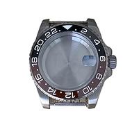 SLAVIK Cassa dell'orologio in titanio aggiornata compatibile con il movimento NH34 NH35 NH36, cassa in titanio con specchio zaffiro da 40 mm Parte di modifica dell'orologio da uomo (Color : 16 Black