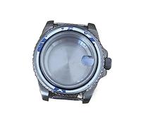 SLAVIK Cassa dell'orologio in titanio aggiornata compatibile con il movimento NH34 NH35 NH36, cassa in titanio con specchio zaffiro da 40 mm Parte di modifica dell'orologio da uomo (Color : 01 withou