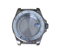 SLAVIK Cassa dell'orologio in titanio aggiornata compatibile con il movimento NH34 NH35 NH36, cassa in titanio con specchio zaffiro da 40 mm Parte di modifica dell'orologio da uomo (Color : 20 Convex