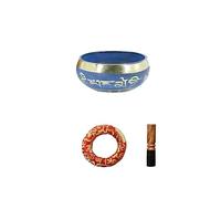 SLAVIK Ciotola Blu Tibet Buddha Terapia Del Suono Yoga Meditazione Ciotola Di Canto Ciotola Di Preghiera Del Tibet Ornamenti For La Casa (Color : 8.5cm)