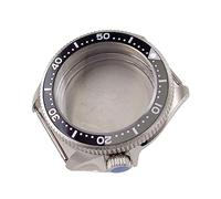 SLAVIK SKX013 20bar At 3.8 SKX Mod Cassa For Orologio In Acciaio Da 37 Mm Compatibile Con NH34 NH35 NH36 NH38 ETA 2824 PT5000 ST2130 Inserto Piatto In Lega 120 Clic (Color : Black grey insert, Size