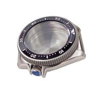 SLAVIK SKX013 20bar At 3.8 SKX Mod Cassa For Orologio In Acciaio Da 37 Mm Compatibile Con NH34 NH35 NH36 NH38 ETA 2824 PT5000 ST2130 Inserto Piatto In Lega 120 Clic (Color : With black insert, Size