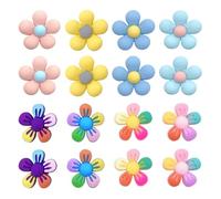 SLAXJNE 16 Decorazioni per Scarpe con Fiori, Decorazioni per Scarpe Fai da Te, Decorazioni per Scarpe Carine, Decorazioni per Scarpe per Ragazze, Decorazioni Creative per Scarpe, Accessori per Scarpe
