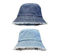 SLAXJNE 2 Cappelli, Cappello da Pesca da Donna, Cappello da Pesca da Donna, Cappello da Sole in Puro Cotone da Donna, Cappello da Sole Casual, Cappello da Pesca Estivo da Donna