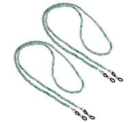 SLAXJNE 2 Catene Per Occhiali, Catena Per Occhiali Da Donna, Catena Per Occhiali Con Perline Per Donna, Catena Per Occhiali, Catena Per Occhiali Da Sole Con Zirconi Trasparenti