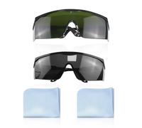 SLAXJNE 2 Occhiali Protettivi, 2 Panni Per Occhiali, Occhiali Laser, Occhiali Anti-Uv, Occhiali Protettivi Laser, Occhiali Protettivi Per Gli Occhi, Adatti Per Depilazione, Molatura E Taglio