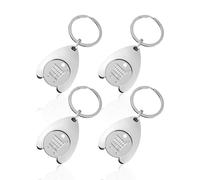 SLAXJNE 4 Pezzi Portachiavi Per Carrello Della Spesa Portachiavi In Metallo Portachiavi Portatili Portachiavi In Metallo Accessori Per Carrello Della Spesa