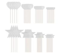 SLAXJNE 56 Pezzi Inserti A Forma di Stella A Cuore Topper per Torta Decorazioni per Cupcake Decorazioni A Cuore Decorazioni per Cupcake Decorazioni per Muffin