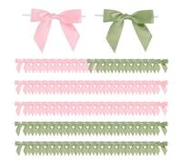 SLAXJNE Confezione da 100 Fiocchi Decorativi, Mini Fiocchi in Nastro, Fiocchi in Nastro di Raso, Fiocchi Decorativi Fatti A Mano, Fiocchi Regalo, Decorazioni per Imballaggi