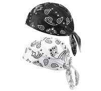 SLAXJNE Confezione Da 2 Cappelli Turbanti Sportivi, Berretti Da Ciclismo Ad Asciugatura Rapida, Berretti Sportivi, Cappelli Turbanti Che Assorbono Il Sudore, Berretti Sportivi Per Uomo E Donna