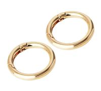 SLAXJNE Confezione da 2 Fibbie A Molla Rotonde, Moschettoni Rotondi, Portachiavi O-Ring, Portachiavi per Zaino, Accessori Artigianali Fai-da-Te, Adatti per Portachiavi, Zaini, Borse