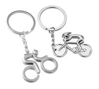 SLAXJNE Confezione Da 2 Portachiavi Per Bicicletta, Mini Portachiavi, Portachiavi In Metallo, Portachiavi Creativi, Ciondolo Per Zaino Da Bicicletta, Portachiavi Personalizzati