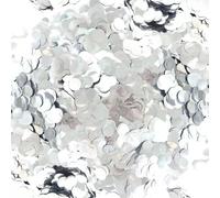 SLAXJNE Coriandoli Rotondi Argento 50G, Coriandoli per Decorazioni di Compleanno, Coriandoli per Decorazioni da Tavola, Paillettes per Decorazioni per Feste, Riempitivo per Palloncini, Feste