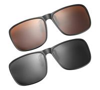 SLAXJNE Occhiali Da Sole Con Clip Da 2 Pezzi, Occhiali Con Clip Per Auto, Occhiali Da Sole Da Esterno, Occhiali Da Sole Con Protezione Solare, Occhiali Da Sole Con Clip Da Donna