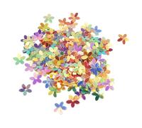 SLAXJNE Paillettes floreali multicolore da 50 g in PVC, a forma di fiore, 10 mm, 25000 pezzi, accessori da cucito, decorazione fai da te