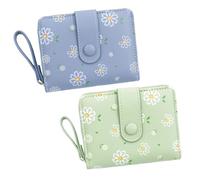 SLAXJNE Portafoglio Da Donna 2 Pezzi Portafoglio Stampato Porta Carte Di Credito Portafoglio Carino Portafoglio Portatile