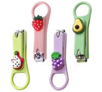 SLAXJNE Tagliaunghie Da 4 Pezzi Con Lima Per Unghie, Tagliaunghie Di Sicurezza, Set Per La Cura Delle Unghie Dei Bambini