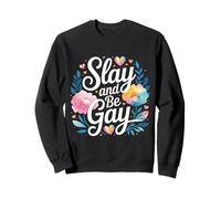 Slay And Be Gay Celebration Pride LGBTQ |- Felpa