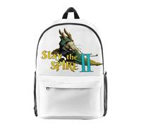 Slay the Spire 2 Merch Zaino Rapper Borsa Unisex Moda Casual Streetwear Borsa a Spalla, bianco, M