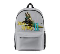 Slay the Spire 2 Merch Zaino Rapper Borsa Unisex Moda Casual Streetwear Borsa a Spalla, grigio, M