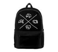 Slay the Spire 2 Personaggi Merch Zaino Rapper Borsa Unisex Moda Casual Streetwear Borsa a Spalla, Nero , M