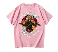 Slay The Spire Ironclad “When in Doubt, Shrug It off” Maglietta | Cotone Unisex Maniche Corte per Giocatori E Fan-Pink||XX_s
