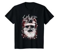 Slayer Dead Skin Santa Maglietta, Bambini, Nero, 2 Anni