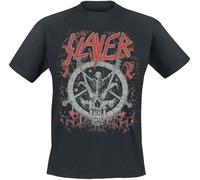 Slayer Divine Skeleton Uomo T-Shirt Nero 100% Cotone Regular