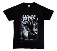Slayer Horned Cool Tone Reign In Blood Maglietta Ufficiale da Uomo