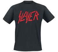 Slayer Logo Uomo T-Shirt Nero 3XL 100% Cotone Regular