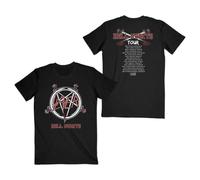 Slayer Maglietta slim fit uomo Hell Awaits Tour (stampa posteriore) nera, nero, L