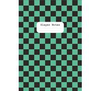 Slayer Notes: Size A5 (5.8 x 8.3) notebook, dotted and numbered pages, includes a word search