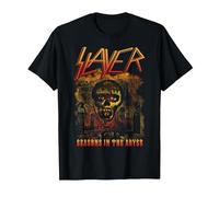Slayer Orange Logo Season in The Abyss Maglietta, Uomo, Nero, 5XL