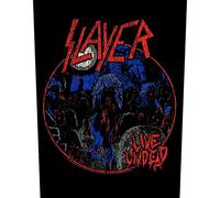 Slayer Patch Indietro Live Undead Band Logo Nuovo Ufficiale Nero 36Cm X 29Cm Size One Size