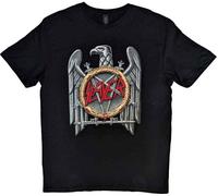 Slayer Silver Eagle Regular Fit Round Collar Short Sleeve T-Shirt L Black