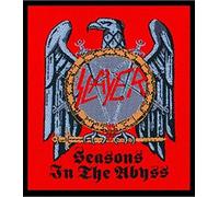 SLAYER - Slayer Patch Seasons Of The Abyss Eagle Logo Ufficiale Nuovo Woven (10Cm X 10Cm) Size Accessory Size