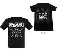 Slayer - T-Shirt # M Black Unisex # Slayer Nation 2014 Dates