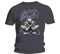 Slayer Unisex T-Shirt: Triangle Demon (Charcoal Grigio)